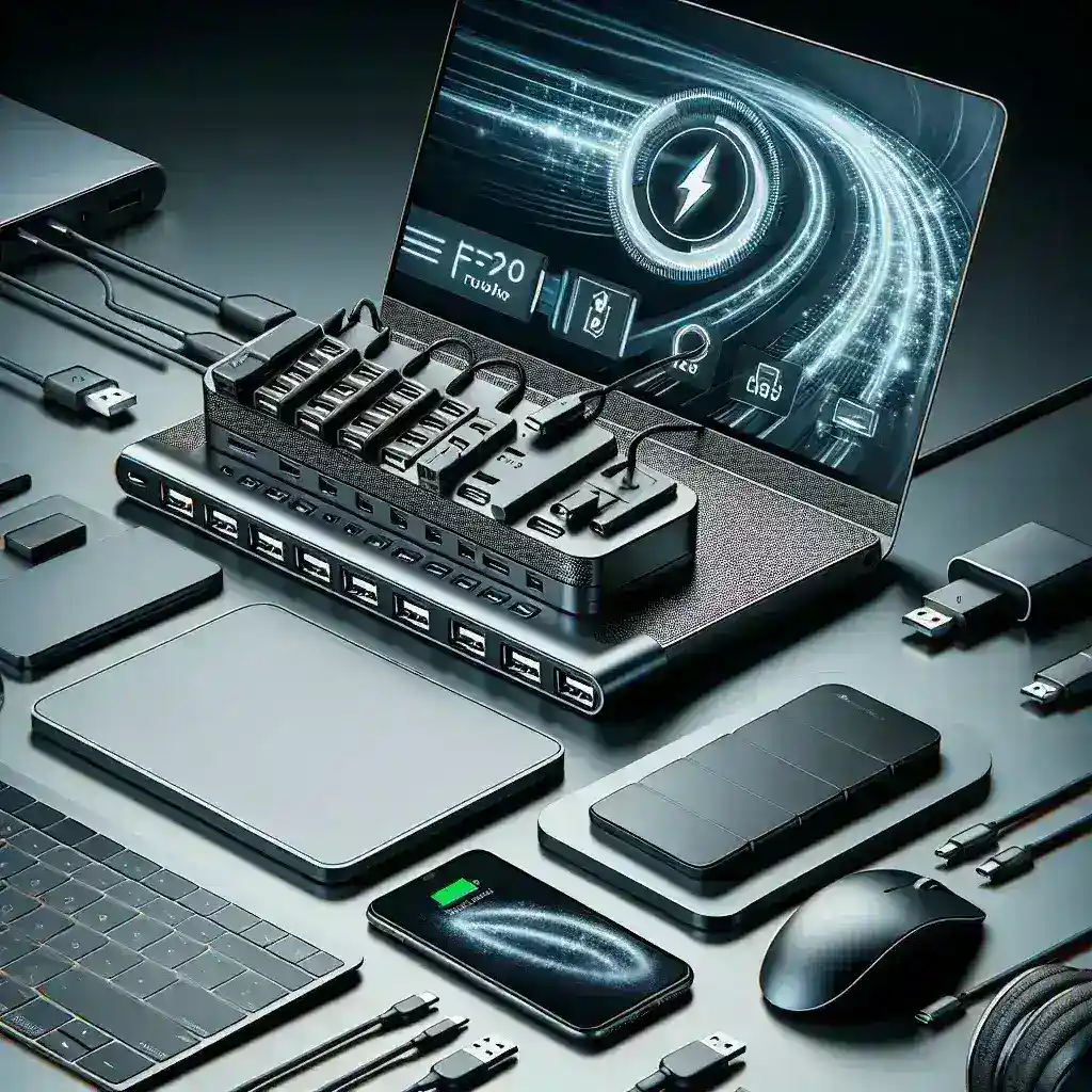 Alt text: "Anker USB-C hub with 240W fast charging capabilities showcased in technology article about the new Anker product announcement."